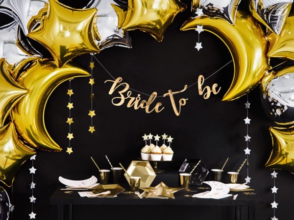 Banner Bride to be gold 80x19cm 2