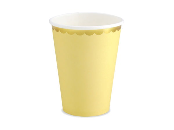 Cups light yellow 220ml