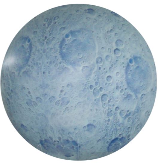 Ballon sphérique imprimé et éclairant: la Lune