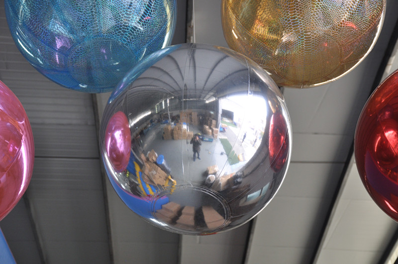 Ballons arc-en-ciel 23cm métalliques, mix - MondialAir