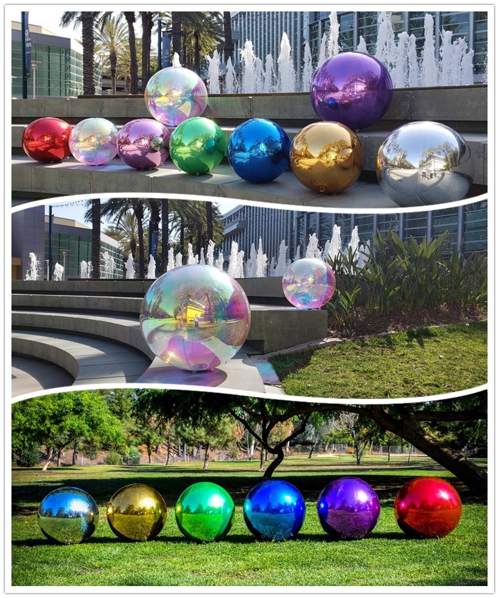 Ballon miroir géant gonflable: structures gonflables publicitaires