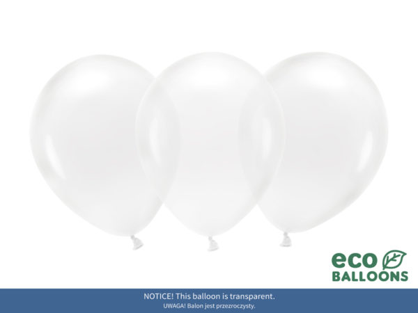 Eco Balloons 26cm crystal clear 2