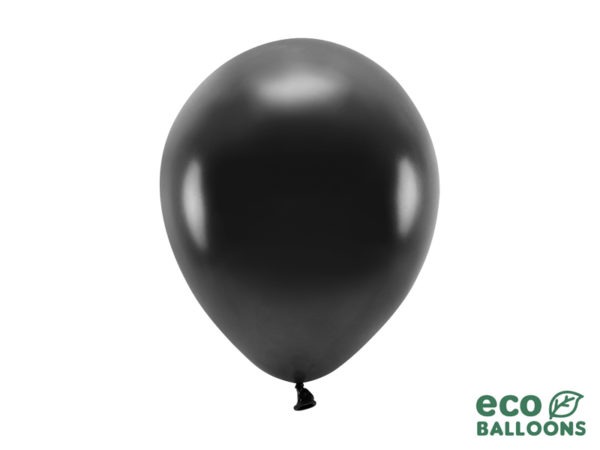 Eco Balloons 26cm metallic black