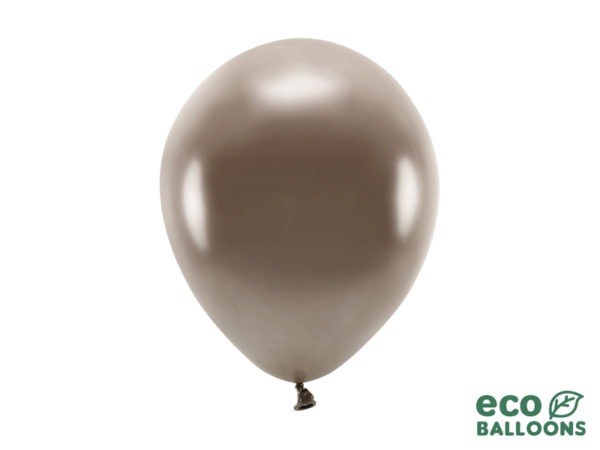 Eco Balloons 26cm metallic brown