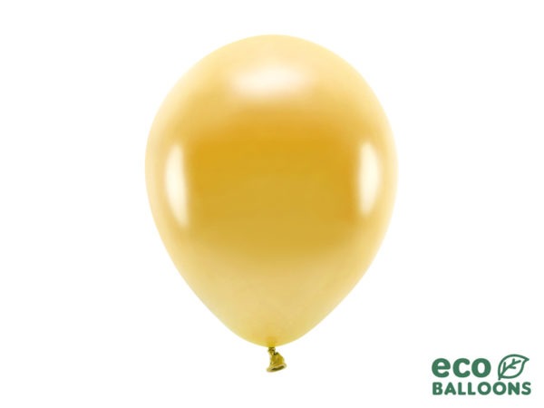 Eco Balloons 26cm metallic gold