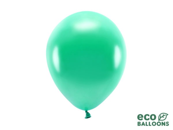 Eco Balloons 26cm metallic green