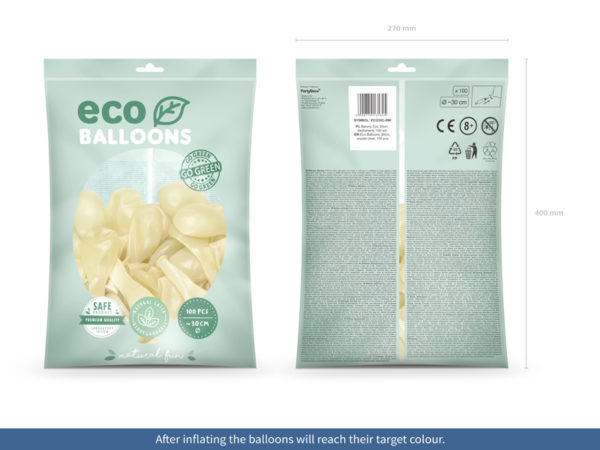 Eco Balloons 30cm crystal clear 3