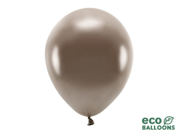 Eco Balloons 30cm metallic brown