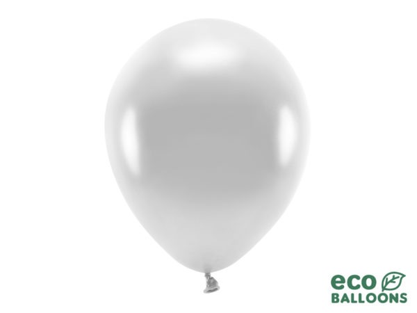 Eco Balloons 30cm metallic silver