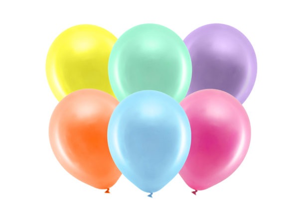 Rainbow Balloons 23cm metallic