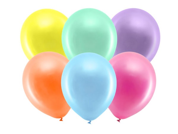 Rainbow Balloons 30cm metallic