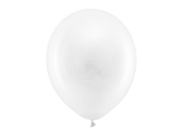 Rainbow Balloons 30cm pastel white