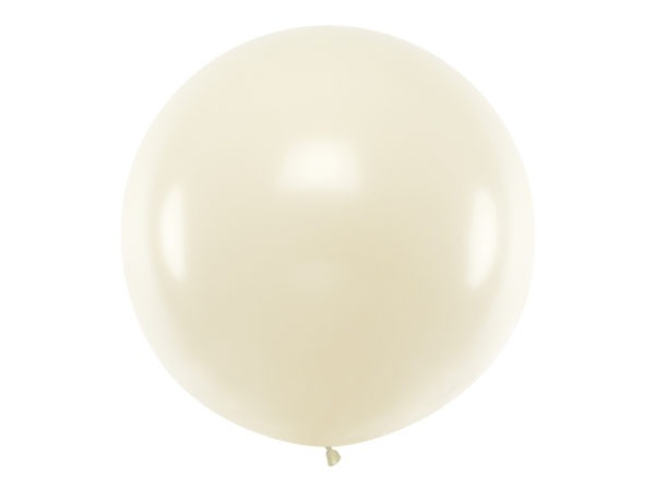 Round Balloon 1m Metallic Pearl