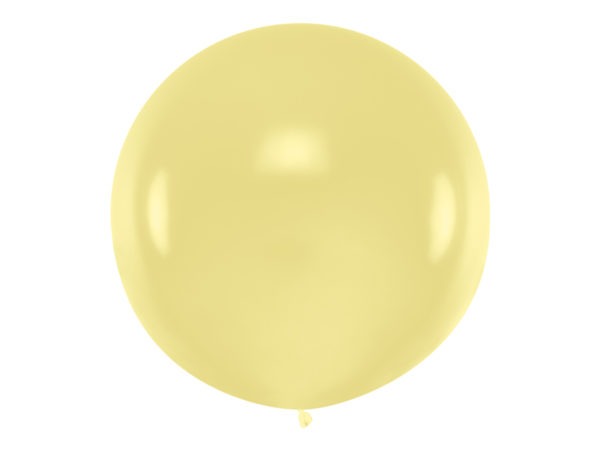 Round Balloon 1m Pastel Cream