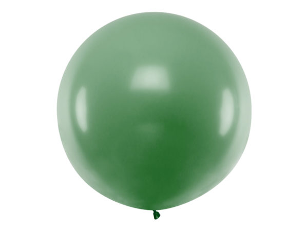 Round Balloon 1m Pastel Dark Green