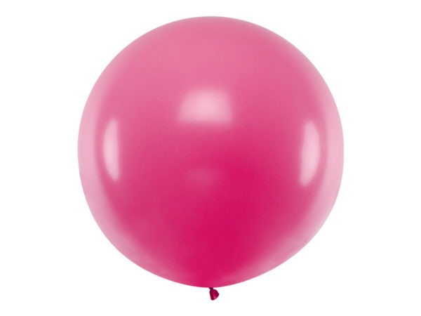 Round Balloon 1m Pastel Fuchsia