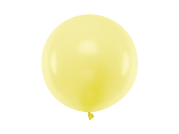 Round Balloon 60cm Pastel Light Yellow