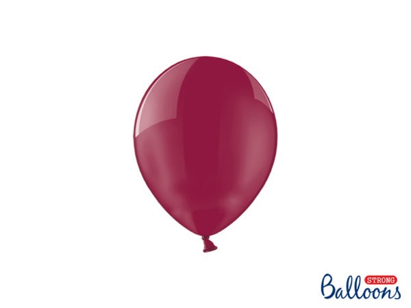 Strong Balloons 12cm Crystal Maroon