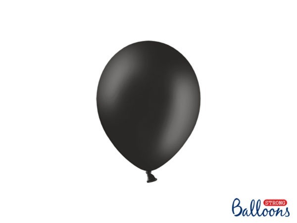 Strong Balloons 12cm Pastel Black