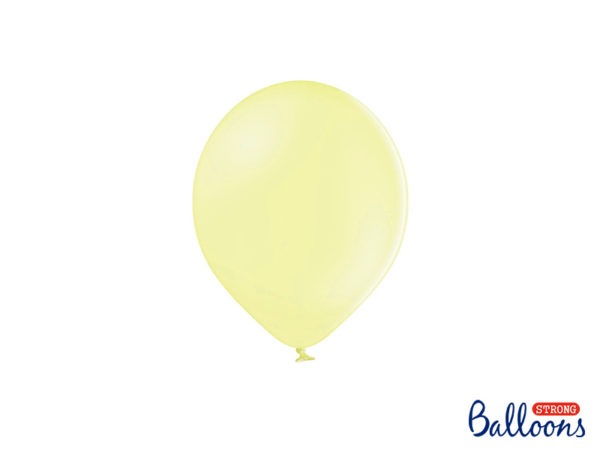 Strong Balloons 12cm Pastel Light Yellow