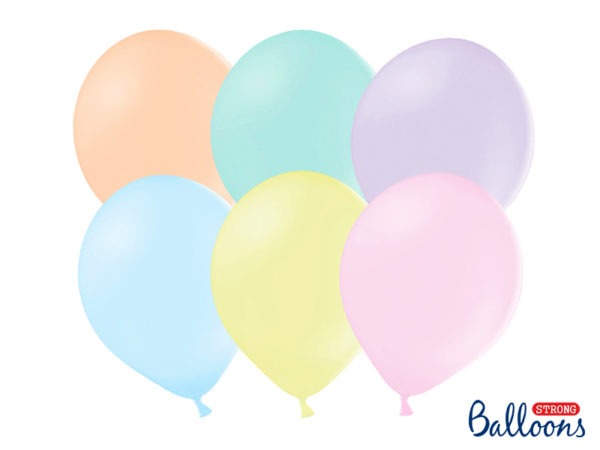 Strong Balloons 12cm Pastel Mix light colors