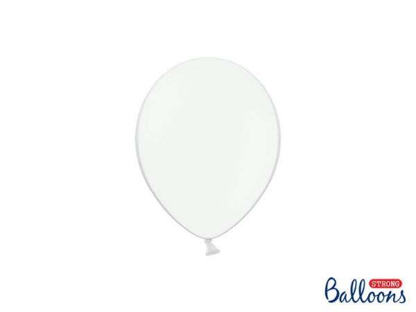 Strong Balloons 12cm Pastel Pure White