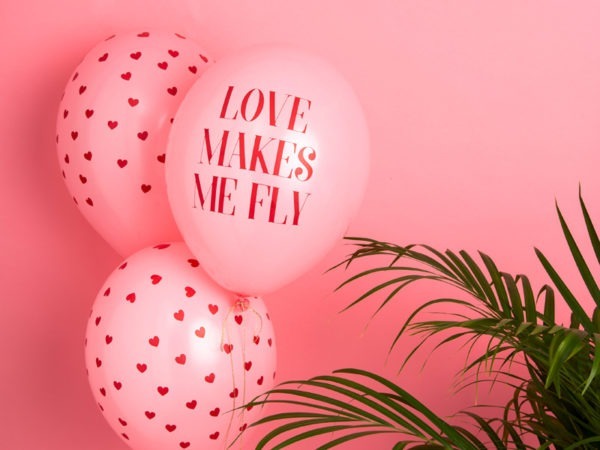 Balloons 30 cm Love makes me fly Pastel Baby Pink 2