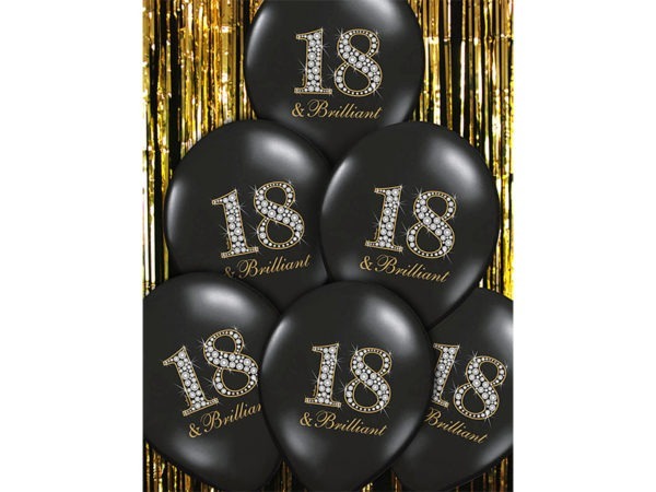 Balloons 30cm 18 Brilliant Pastel Black 3