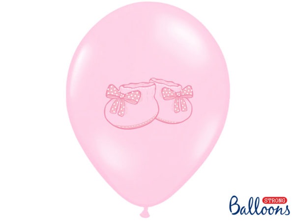 Balloons 30cm Bootee Pastel Baby Pink 2