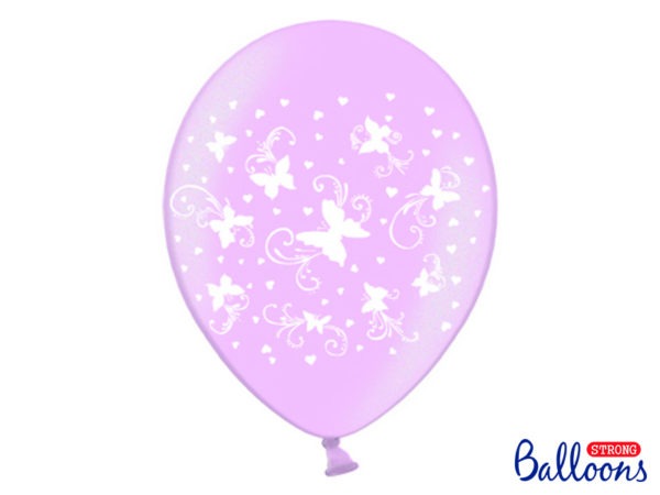 Balloons 30cm Butterflies Candy Pink