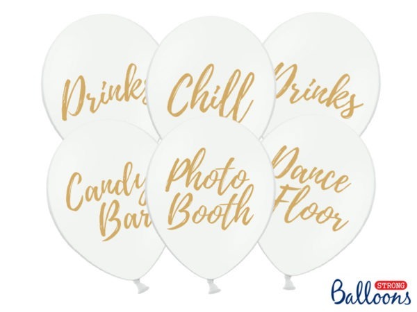 Balloons 30cm Candy Bar Chill Dance Floor Drinks Photo Booth Pastel Pure White