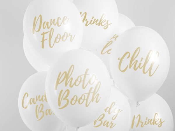 Balloons 30cm Candy Bar Chill Dance Floor Drinks Photo Booth Pastel Pure White 7