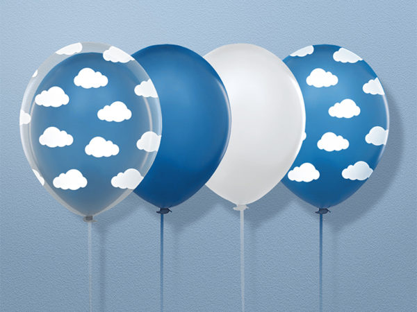 Balloons 30cm Clouds Crystal Clear 4