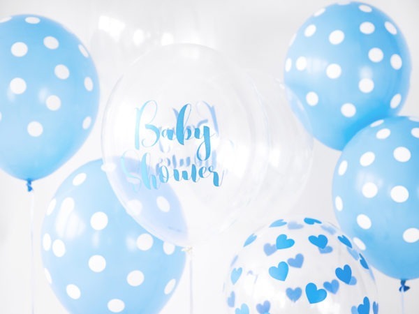 Balloons 30cm Dots Pastel Baby Blue 2