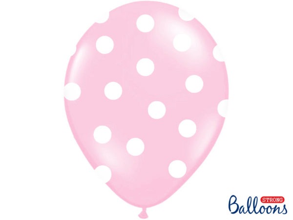 Balloons 30cm Dots Pastel Baby Pink 2