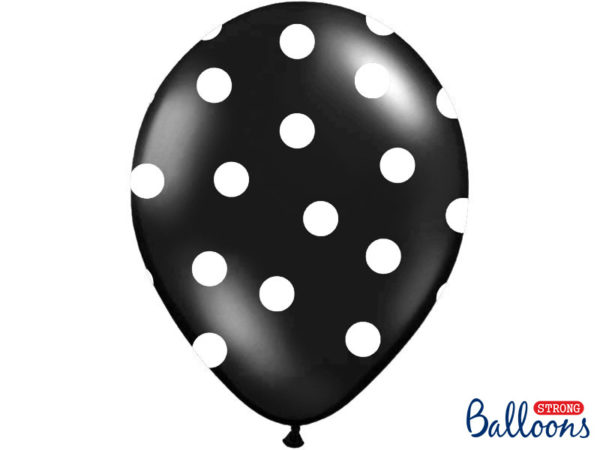 Balloons 30cm Dots Pastel Black 2