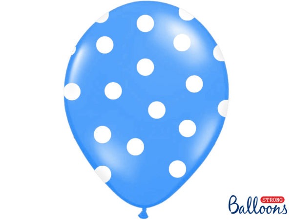 Balloons 30cm Dots Pastel Cornflower Blue 2