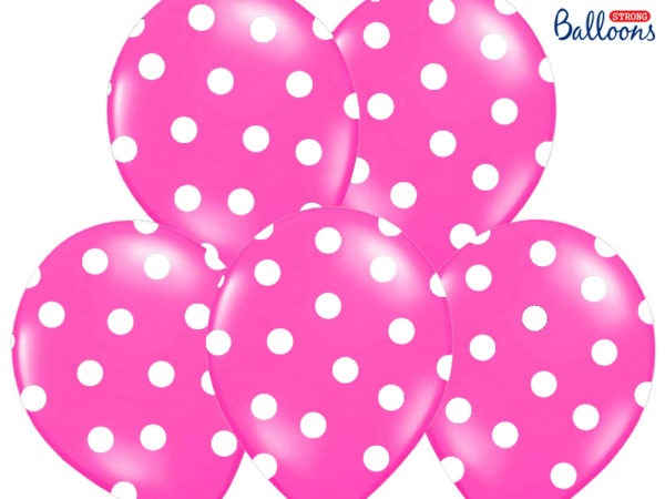 Balloons 30cm Dots Pastel Hot Pink 4