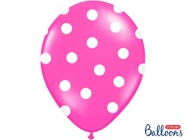 Balloons 30cm Dots Pastel Hot Pink 5