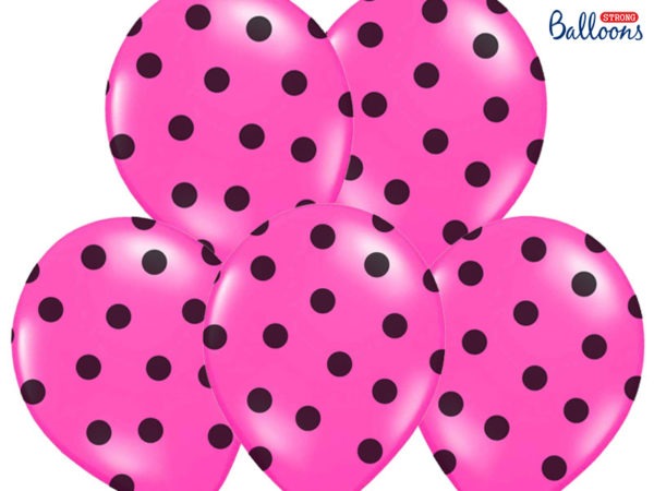 Balloons 30cm Dots Pastel Hot Pink