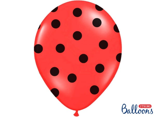 Balloons 30cm Dots Pastel Poppy Red 2