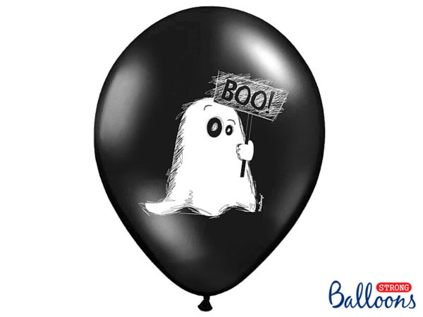 Balloons 30cm Ghost Pastel Black