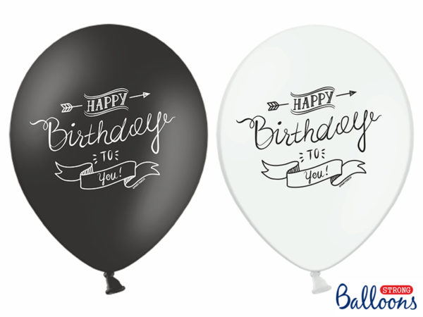 Balloons 30cm Happy Birthday Pastel