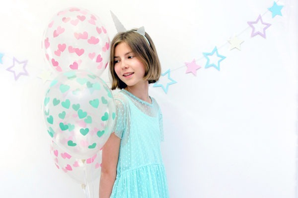 Balloons 30cm Hearts Crystal Clear 7