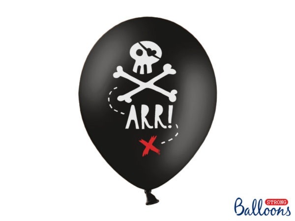 Balloons 30cm Pirates Party Pastel Black