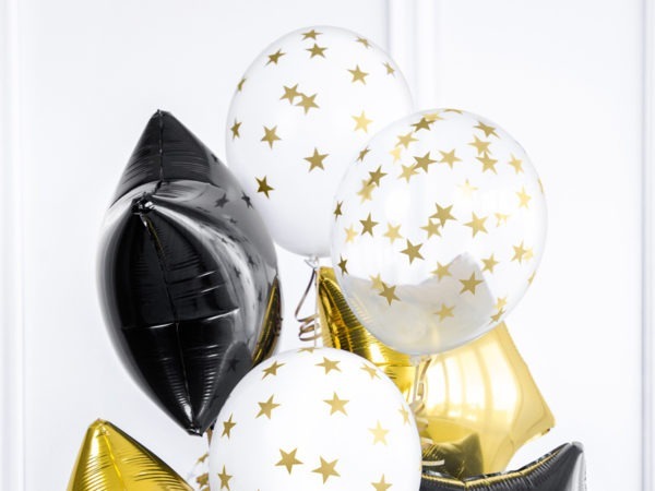 Balloons 30cm Stars Crystal Clear 2