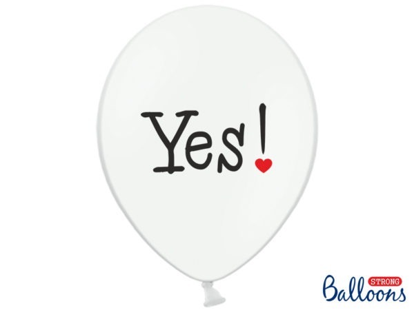 Balloons 30cm Will you… Pastel Pure White