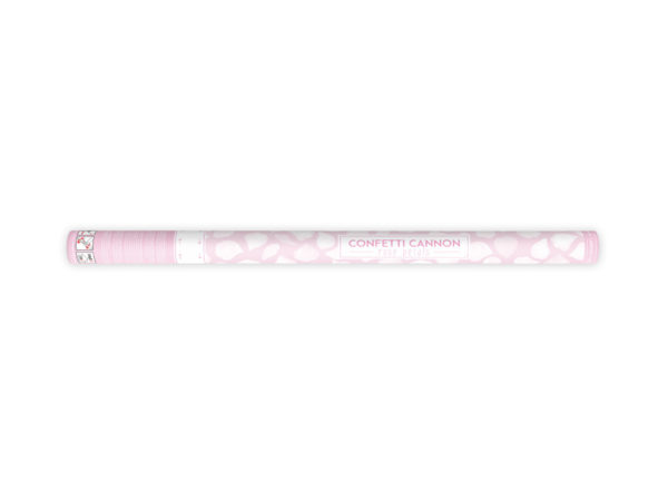 Canon a confettis aux petales de rose blanc 80cm