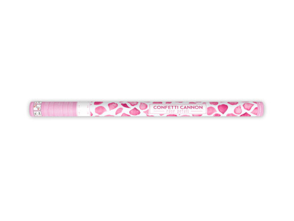 Canon a confettis aux petales de rose rose 80cm