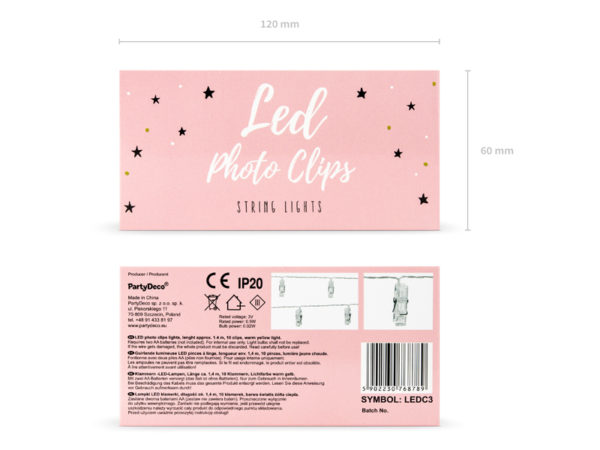 Clips photo LED lumieres clair 14 m 5